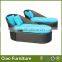 new style polyester rattan sun lounger CF1207