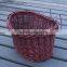 wicker dog bike basket