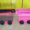 Plastic storage boxes with wheels and lid for kid's toys