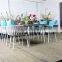 Fashion design garden used outdoor dining table set with rattan chairs