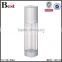 cosmetic packaging alibaba best seller 15ml 30ml 50ml fancy square clear double tube airless lotion pump bottle with silver pump