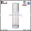 cosmetic packaging  best seller 15ml 30ml 50ml fancy square clear double tube airless lotion pump bottle with silver pump