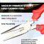 2016 Animal handle function long nose plier,Mini plate diagonal cutting pliers ,Carbon Steel Plier black
