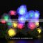 2016 new hot sale Multicolor Rose string lights solar garden lights 20led outdoor Fairy Light