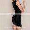 Matte Sequin Fabric Velvet V Wire Bodycon Dress Girl Party Wear Western Dress HSD5244