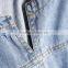 Woman new fashion washed short sleeve latest design pattern back jeans/denim dress