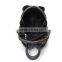 2016 Black Pattern Leather Backpack Girl School Bag