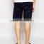 Hot Sale Latest Custom Two Back Pocket Men's Navy Slim Fit 98% Cotton 2% Elastane Twill Button Fly Casual Blank Shorts
