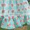 Latest design 3 year old girl dress 100% cotton floral two piece prom baby clothes dress set