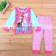 High quality New Fashion baby clothes wholesale cotton pajamas printing for girls custom kids sleepwear