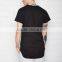 High quality custom long hem t-shirt