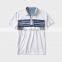 China alibaba men's fashion white color stripe short sleeve polo shirt