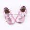 Leather mocassins baby shoes children girls soft sole