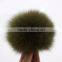 Myfur Colorful Removable Genuine Fox Fur Ball Hat Accessory Pom Poms