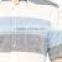 Striped Short Sleeve Buttonless Shirt