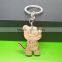 Cartoon Tiger Wood Keychain Characteristic Wood Carving Crafts