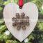Hot Selling Hanging Decoration Heart Snowflake Layer Wood Crafts