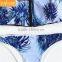 Woman Swimwear Factory Front Zipper Bikini Seamless Reversible Swimwear