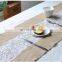 Classical Handmade Linen With Lace Burlap Table Runner