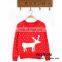 Fashion knitwear cute embroidery reindeer design for ugly Christmas Christmas Sweater Patterns