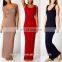 2016 Wholesale Cheap Sexy Women Summer Sleeveless Scoop Neck Slim Long sexy nighty Maxi Dresses for women ladies