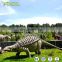 Theme park animatronic robot ankylosaurus dinosaur