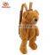 Cheap custom stuffed brown bear plush teddy backpack bag