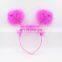 Hot - haired with feather headdress peach head peach heart Hen party headband