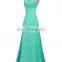 Grace Karin Wholesale A line One Shoulder Aquamarine Chiffon Beaded Long Bridesmaid Dresses CL2949-6