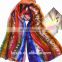 Hangzhou factory direct selling low MOQ 100% silk habotai scarf with custom print