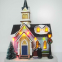 Christmas Decoration 8'' Plastic X'mas house with led holiday gifts