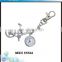 Special design bicycle metal key chain with clock