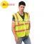 new design reflex yellow pocket safety vest working clothes