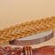 Wholesale Fashion Lady Suede Leather Custom Woven Belt for Women