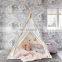 Kids Teepee Tent 100% Cotton Indoor & Outdoor Toddler Play House Eco-friendly Kids Toy Tent