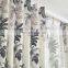 Manufacturer direct sale American rural style cotton and linen plant printed semi-shading bedroom living room blackout curtain