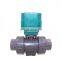 glue thread CTF-001 10nm dn50 pvc 2 inch upvc electric ball valve