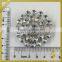 Costume jewelry brooches flower rhinestone hair brooches bling rhinestone brooches for sashes FB-072