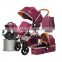 EN1888 baby stroller 3 in 1 with carrycot and car seat baby pram australian standards