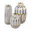 Nordic Ins Style Gild Large White Gold Chinese Jingdezhen Ceramic Flower Vase For Hotel Decor