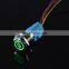 16mm 9-24V 12V 110V 220V Waterproof Metal Push Button Switch With LED light power signal momentary latching 1NO 1NC wide voltage