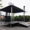 outdoor Hydraulic Portable stage trailer for live events