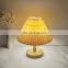 Nordic Ins Style Pleated Table Light E14 LED Korean Solid Wood Table Lamps