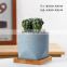 New practical stoneware succulent flowerpot ceramic green plant vase