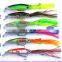 Crystal Clear 6 COLORS Octopus Squid Shape Minnow 40g 14cm Sinking/Suspending Hard bait for Trolling Surf Sea Lake