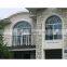 2018 new design modern popular arch shape aluminum frame iron window grill design