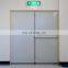 Steel fireproof door fire rated push glass door with panic bar for sale