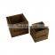 Rustic nesting mini milk bottles vintage wood crates gift box set of 3