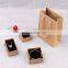 Low MOQ stock retail kraft gift paper box ring pendant for  jewelry