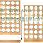 Coffee Pod Holder for K-cups 100% Pure Bamboo 35 Pods Capacity Display Rack  K Cups Organizer for Countertop Display Stand